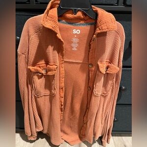SO Burnt Orange Knit Top